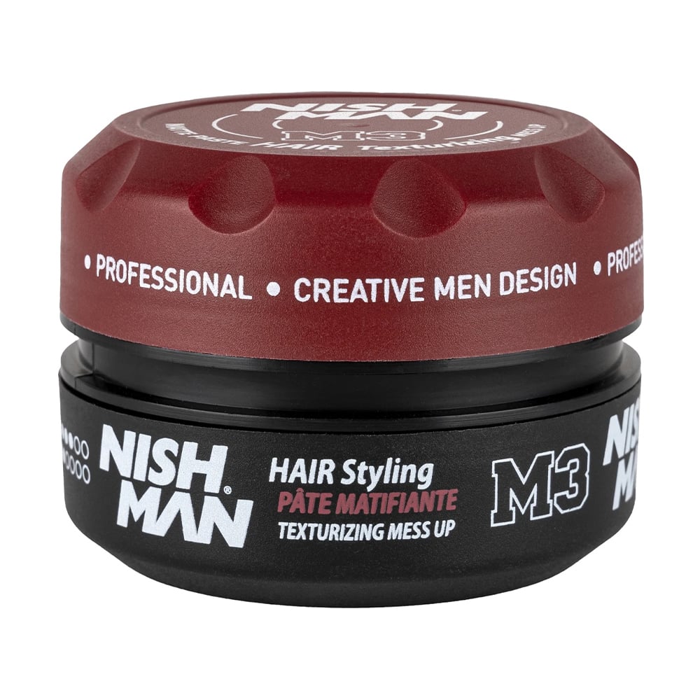 Чоловіча матова паста для укладання волосся Nishman Hair Styling Matte Paste Texturizing Mess Up M3, 100 мл
